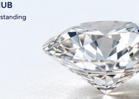 Faceted diamond illustration