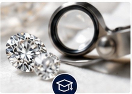 Macro view of diamond facets