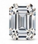 Emerald cut diamond